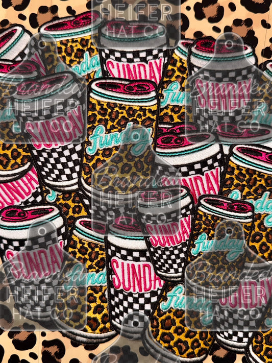 SUNDAY FUNDAY (2 SIZES) EMBROIDERY PATCH