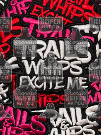TRAILS&WHIPS EMBROIDERY PATCH