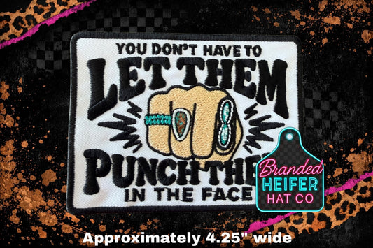 PUNCH THEM l EMBROIDERY PATCH
