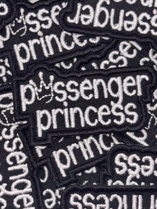 Passenger princess embroidery patch
