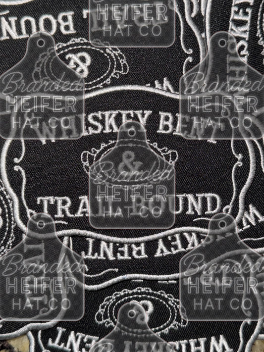 Whiskey bent embroidery patch