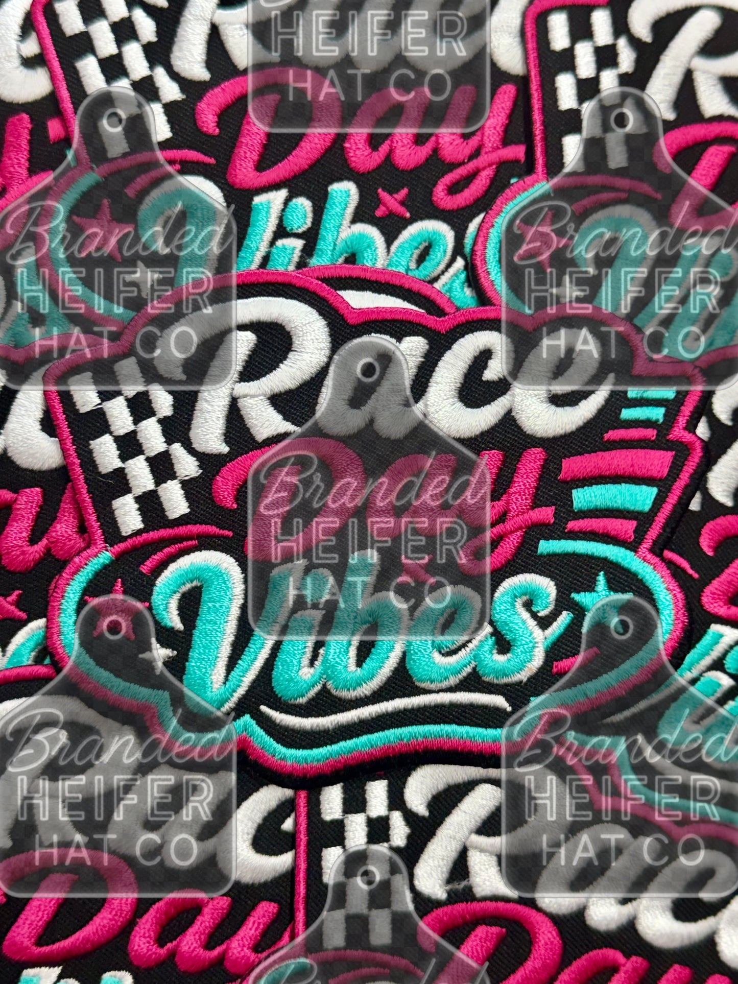RACE DAY VIBES EMBROIDERY PATCH