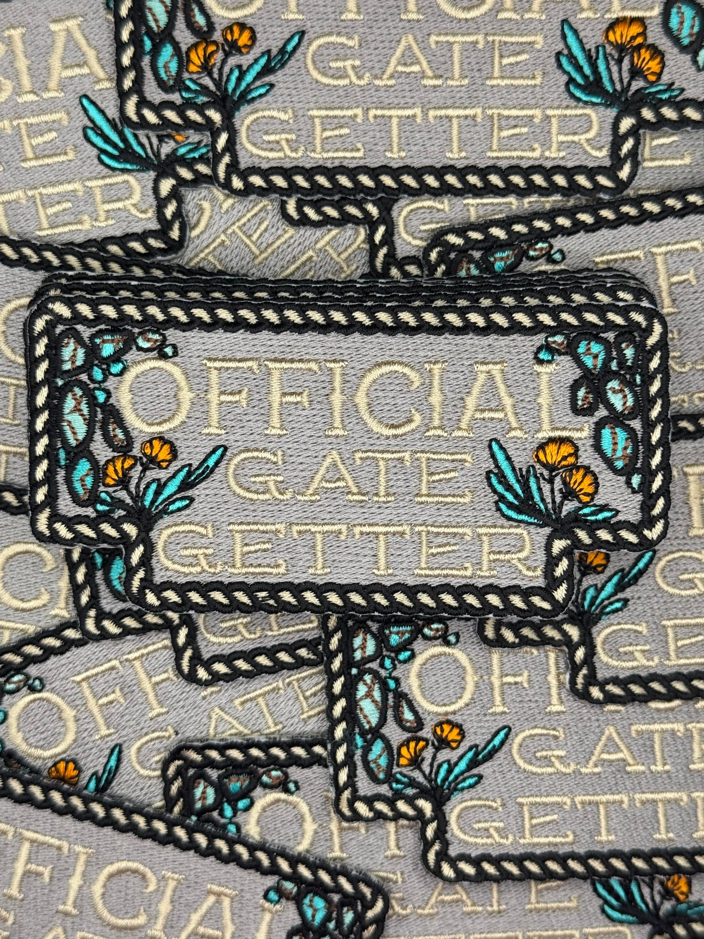 official gate getter Semi exclusive design embroidery patch