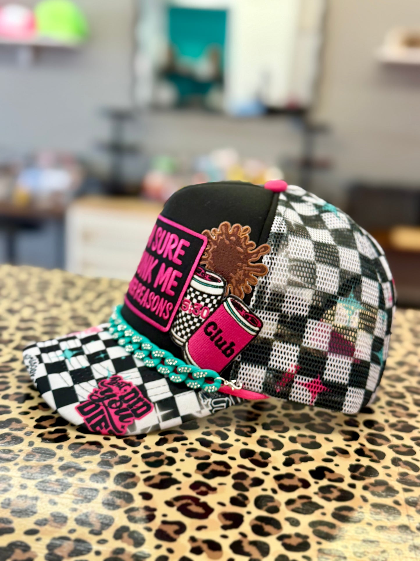 DRUNK ME PONYTAIL TRUCKER HAT