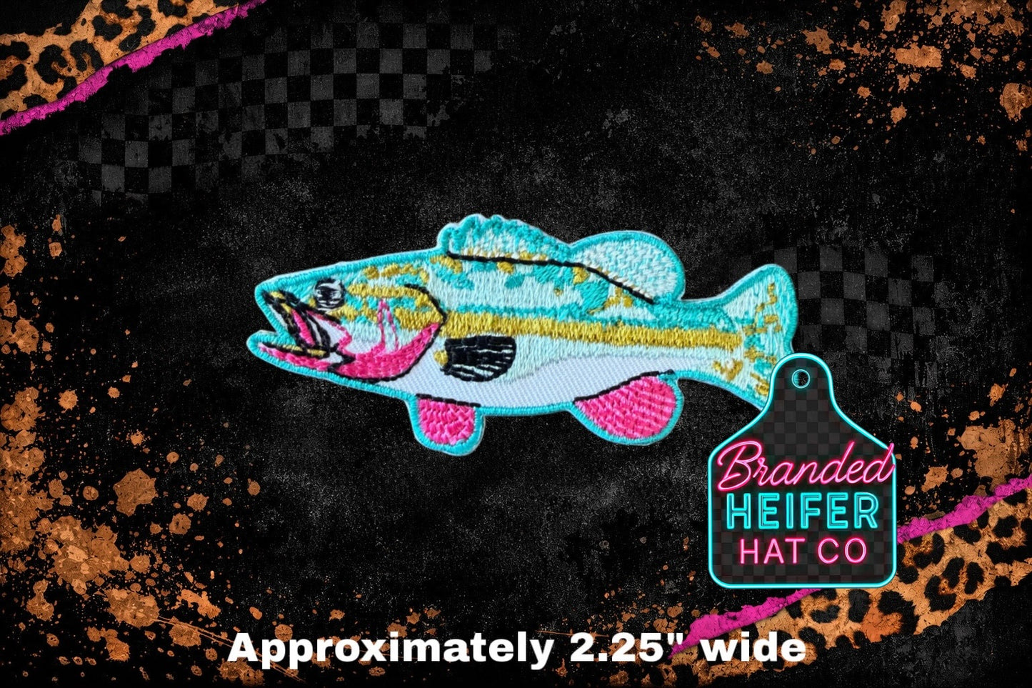 TEAL BASS l EMBROIDERY PATCH FINAL RESTOCK