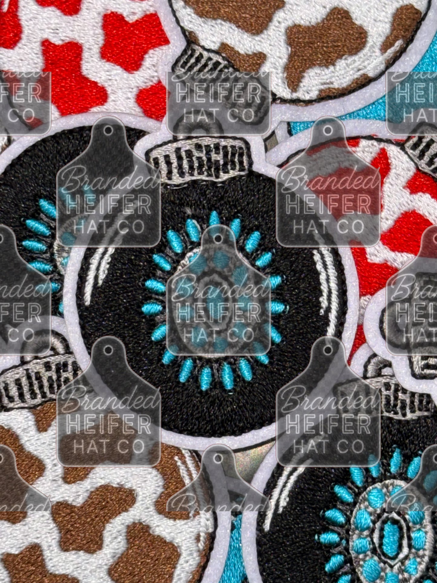 Christmas ornaments (4 options) embroidery patch