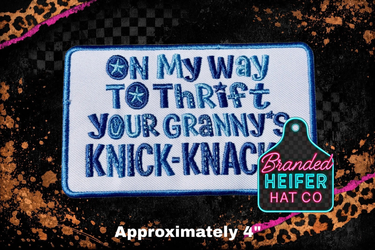GRANNYS KNICK KNACKS EMBROIDERY PATCH