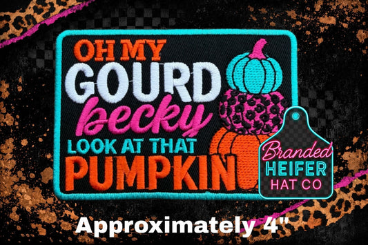 OH MY GOURD EMBROIDERY PATCH