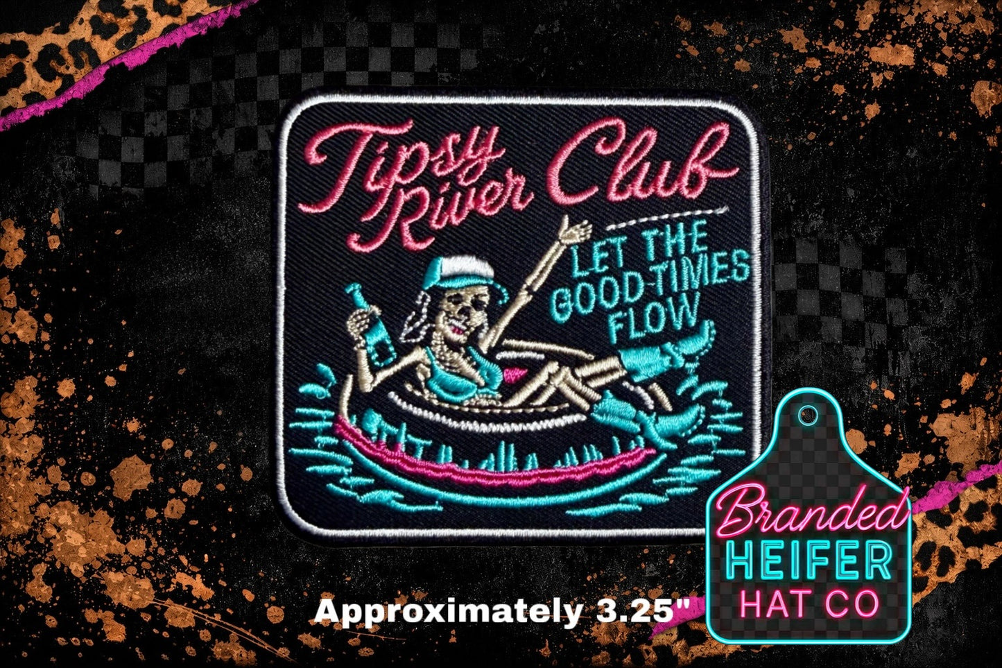 TIPSY RIVER EMBROIDERY PATCH
