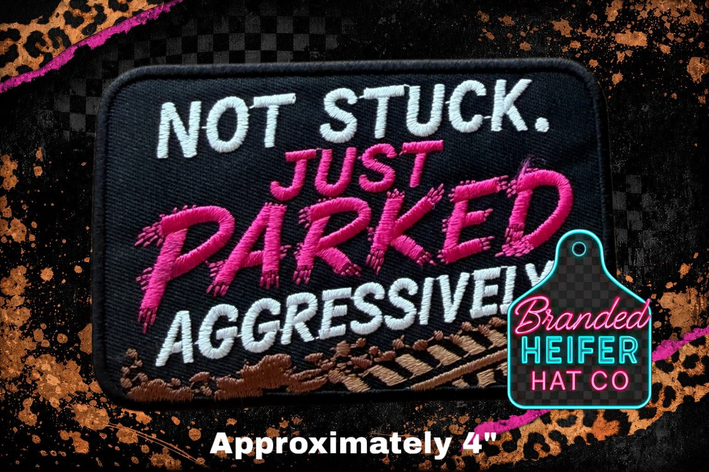 NOT STUCK EMBROIDERY PATCH