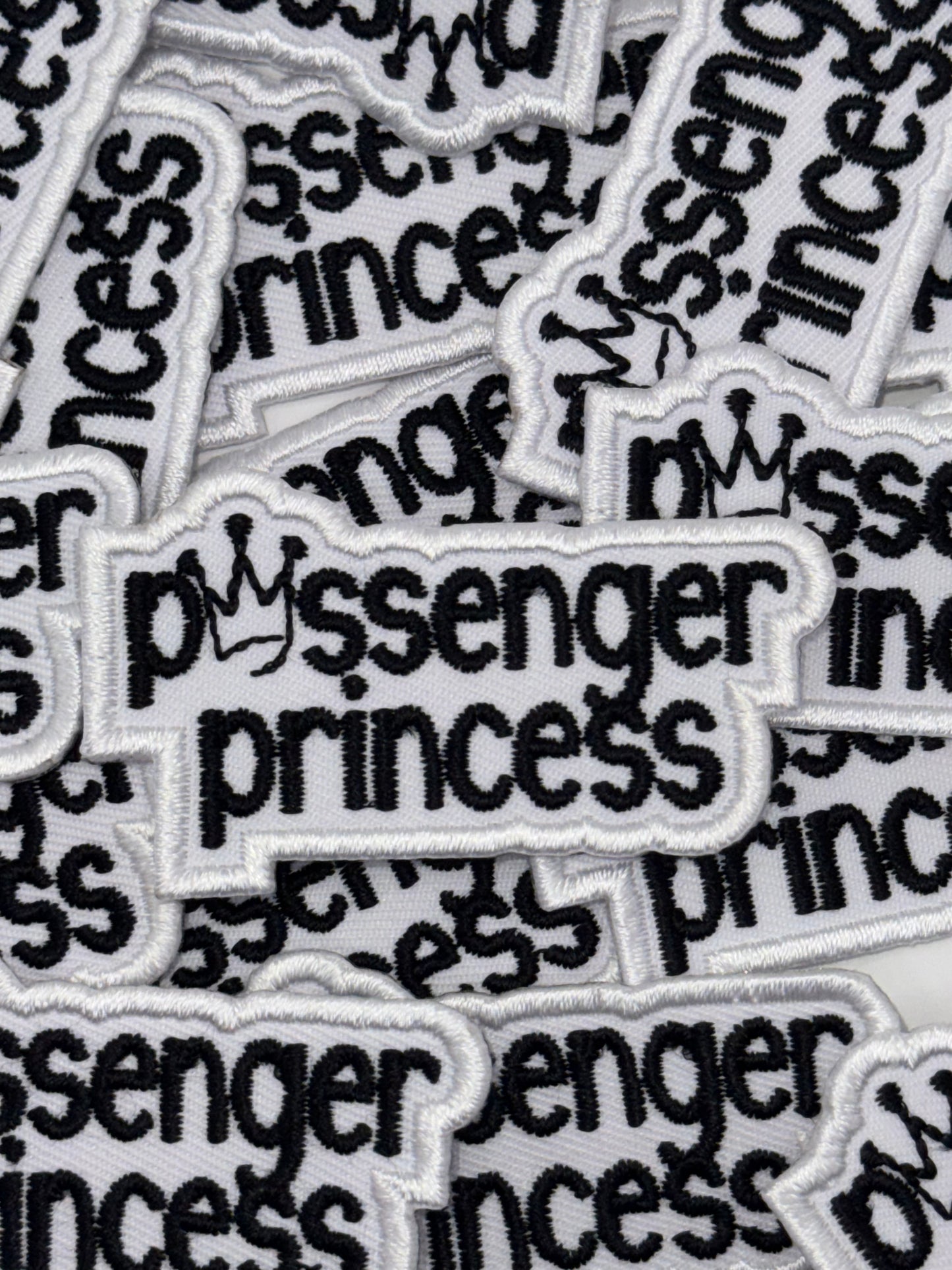 Passenger princess embroidery patch