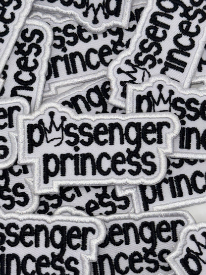 Passenger princess embroidery patch