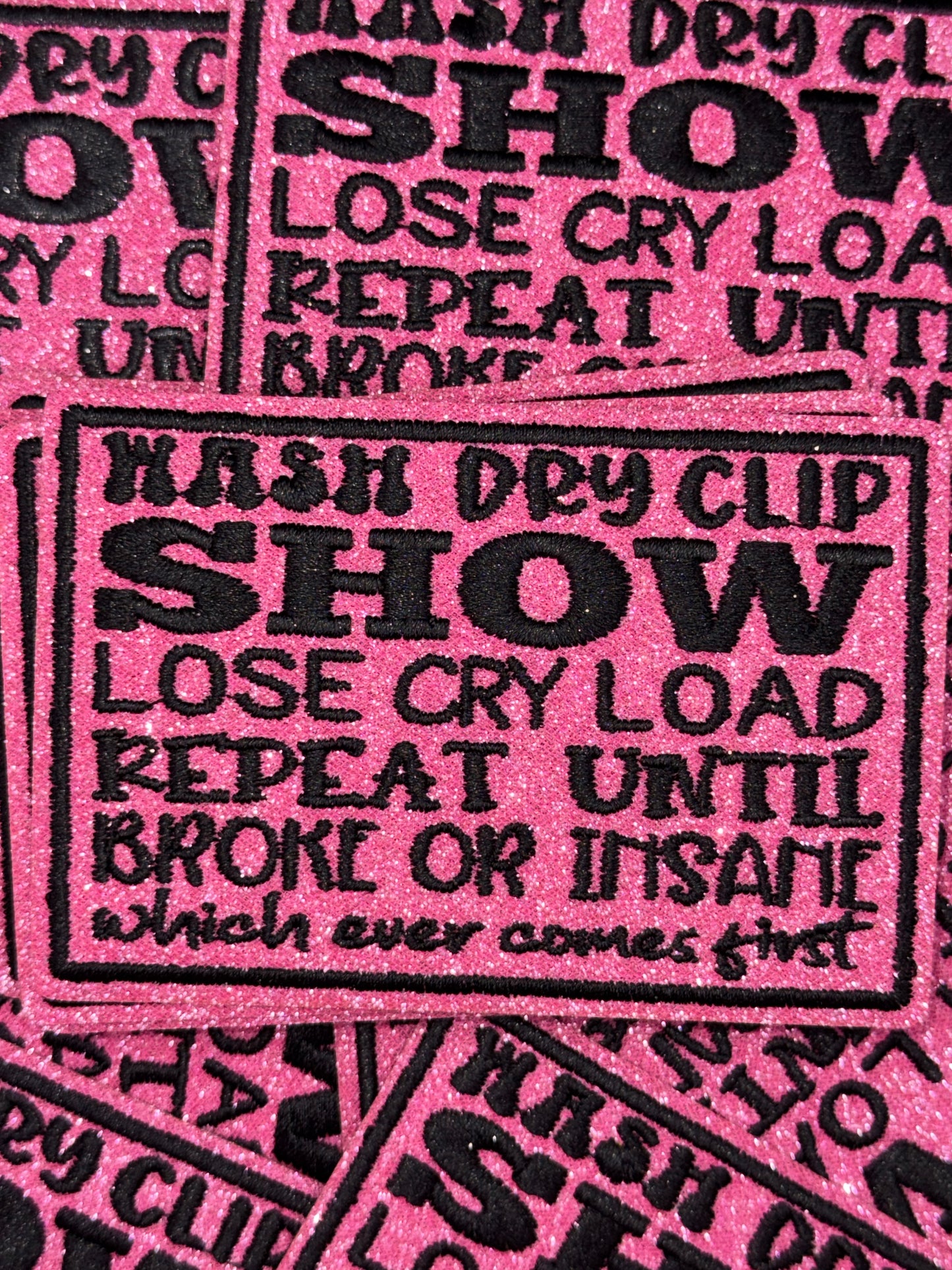 Livestock Life glitter embroidery patch