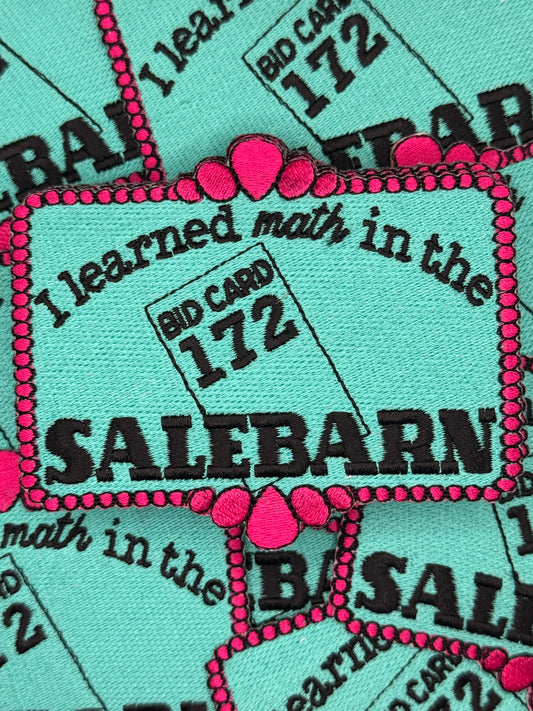 Sale barn embroidery patch