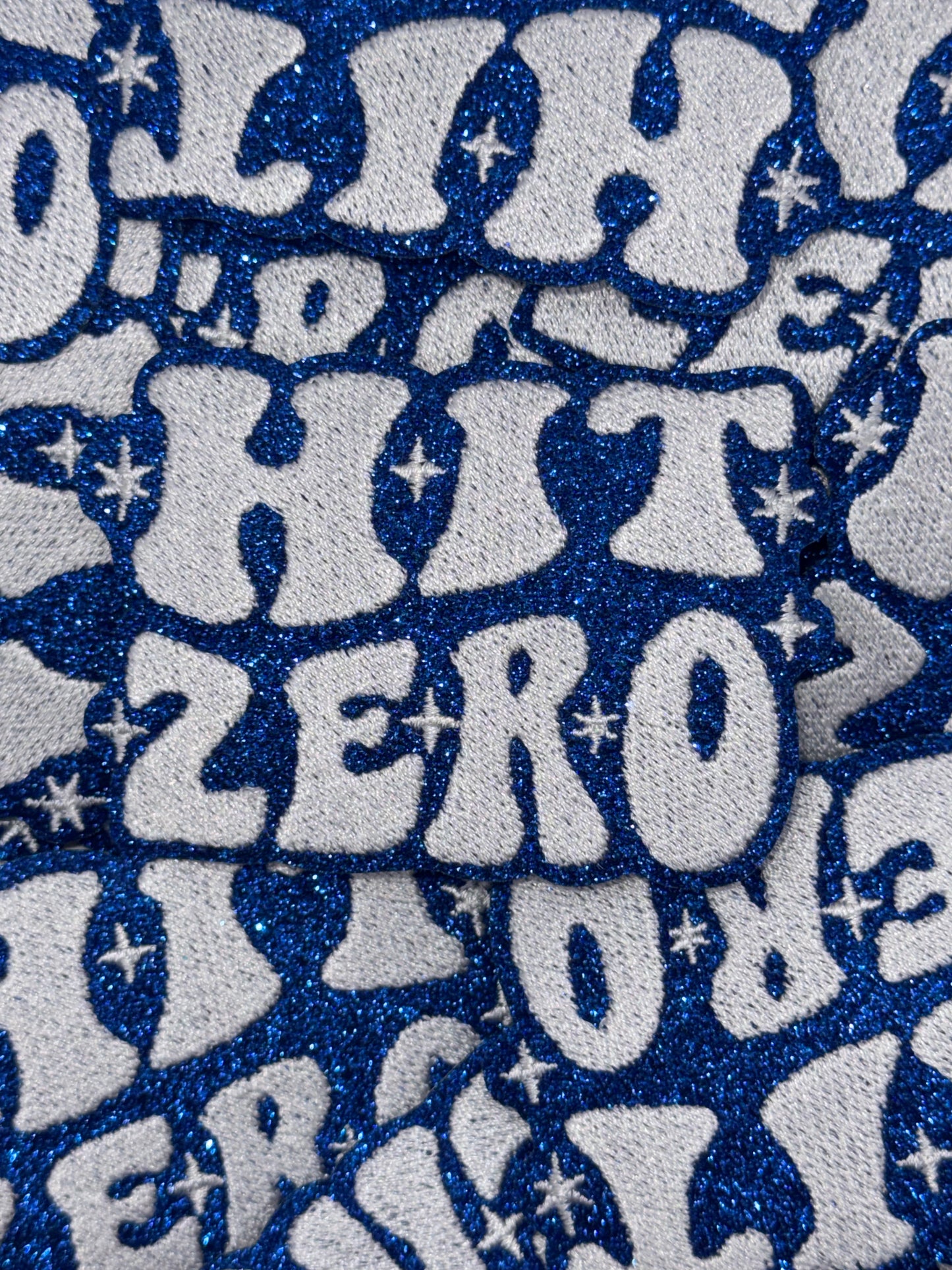 Hit zero embroidery patch