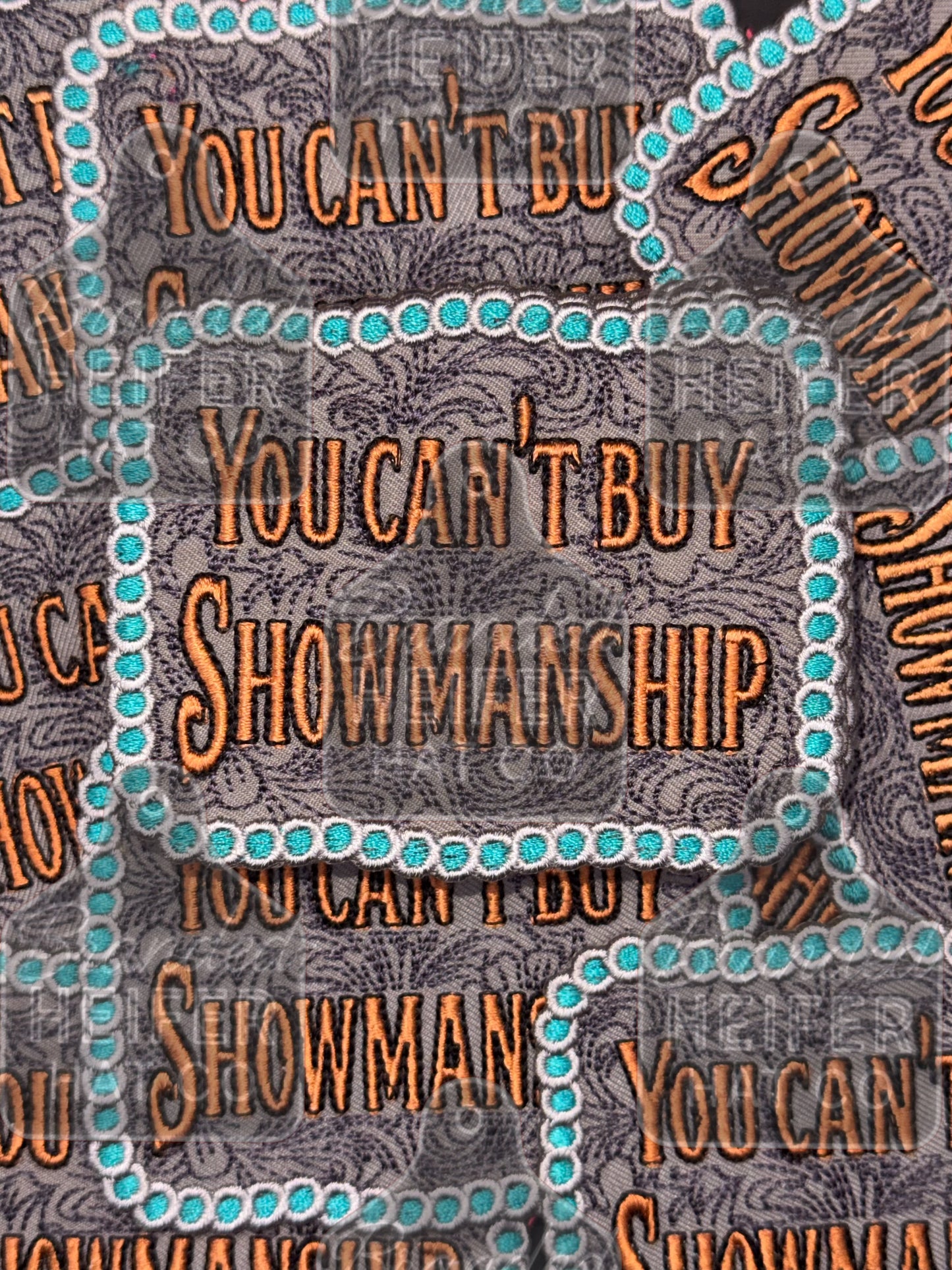 New can’t buy showmanship patch