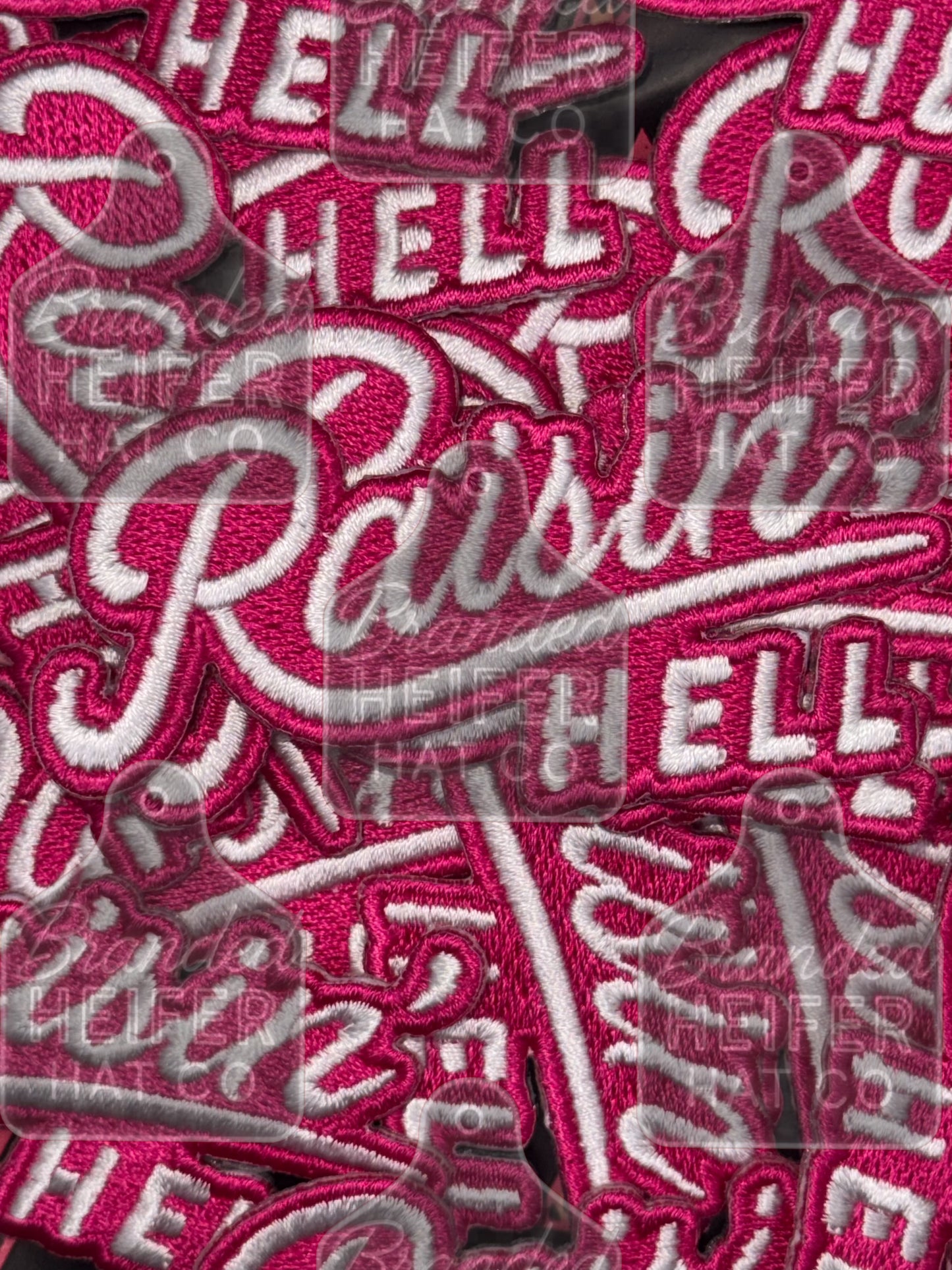 Raisin hell embroidery patch