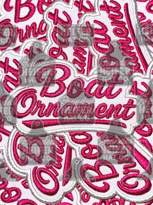 BOAT ORNAMENT | EMBROIDERY PATCH