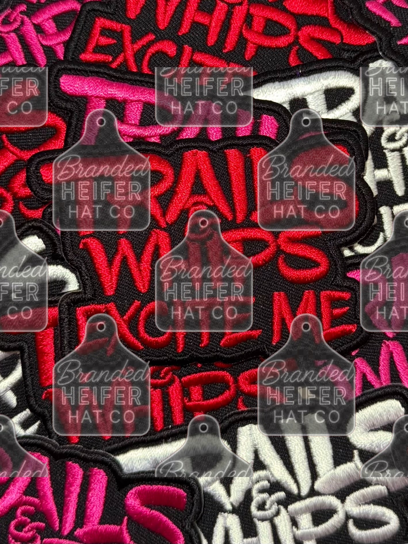 TRAILS&WHIPS EMBROIDERY PATCH