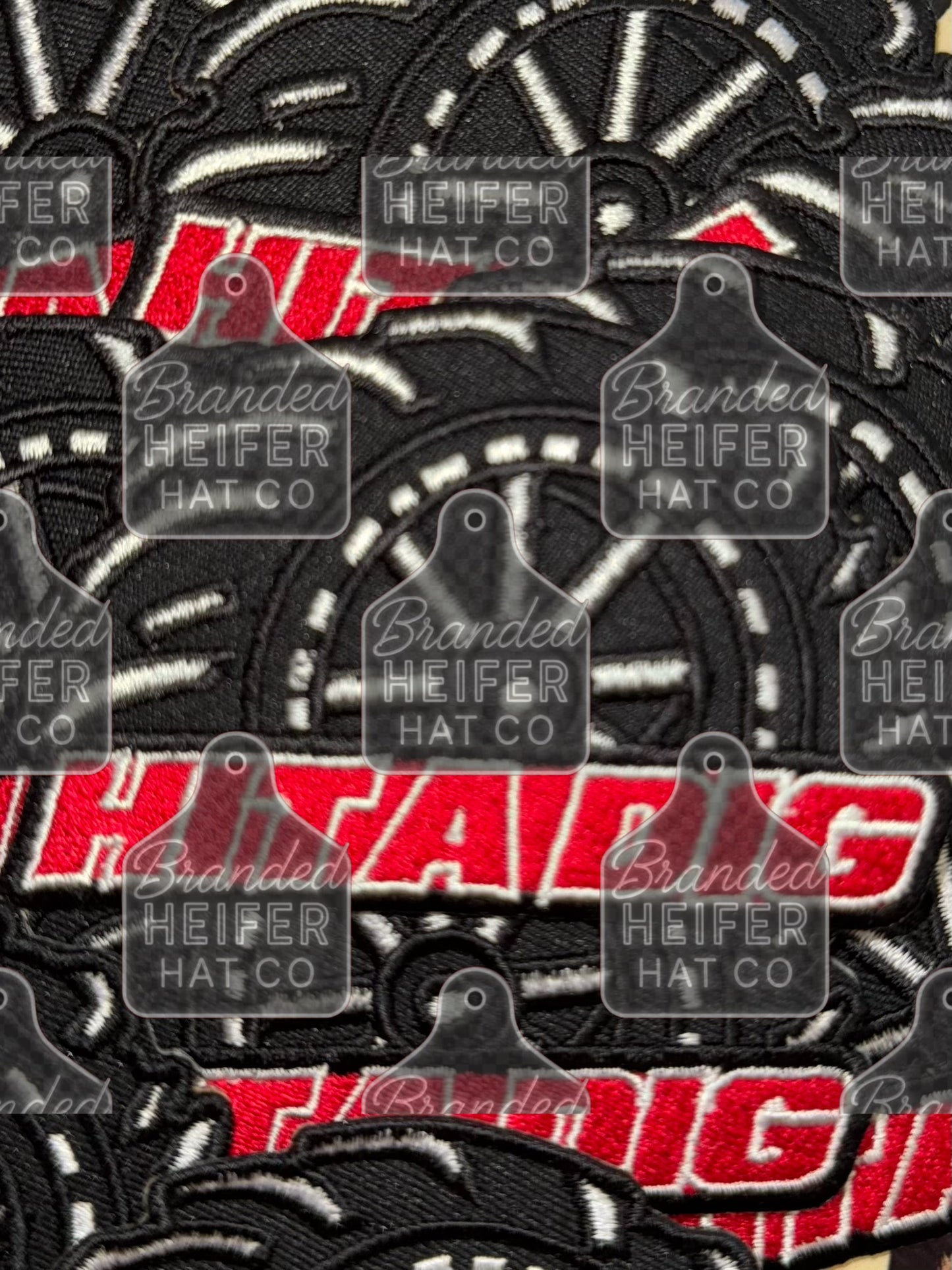 HIT A DIG RED EMBROIDERY PATCH