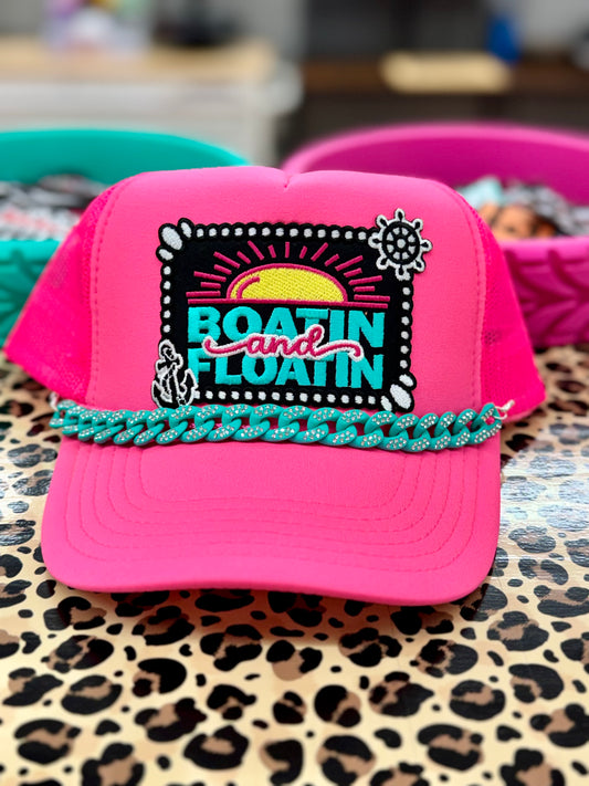 Boatin n Floatin trucker hat