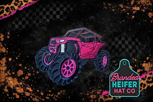 New Hot Pink Buggy embroidery patch