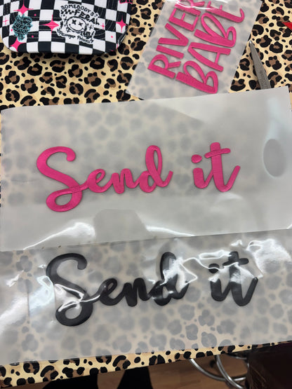 Send it embroidery transfer