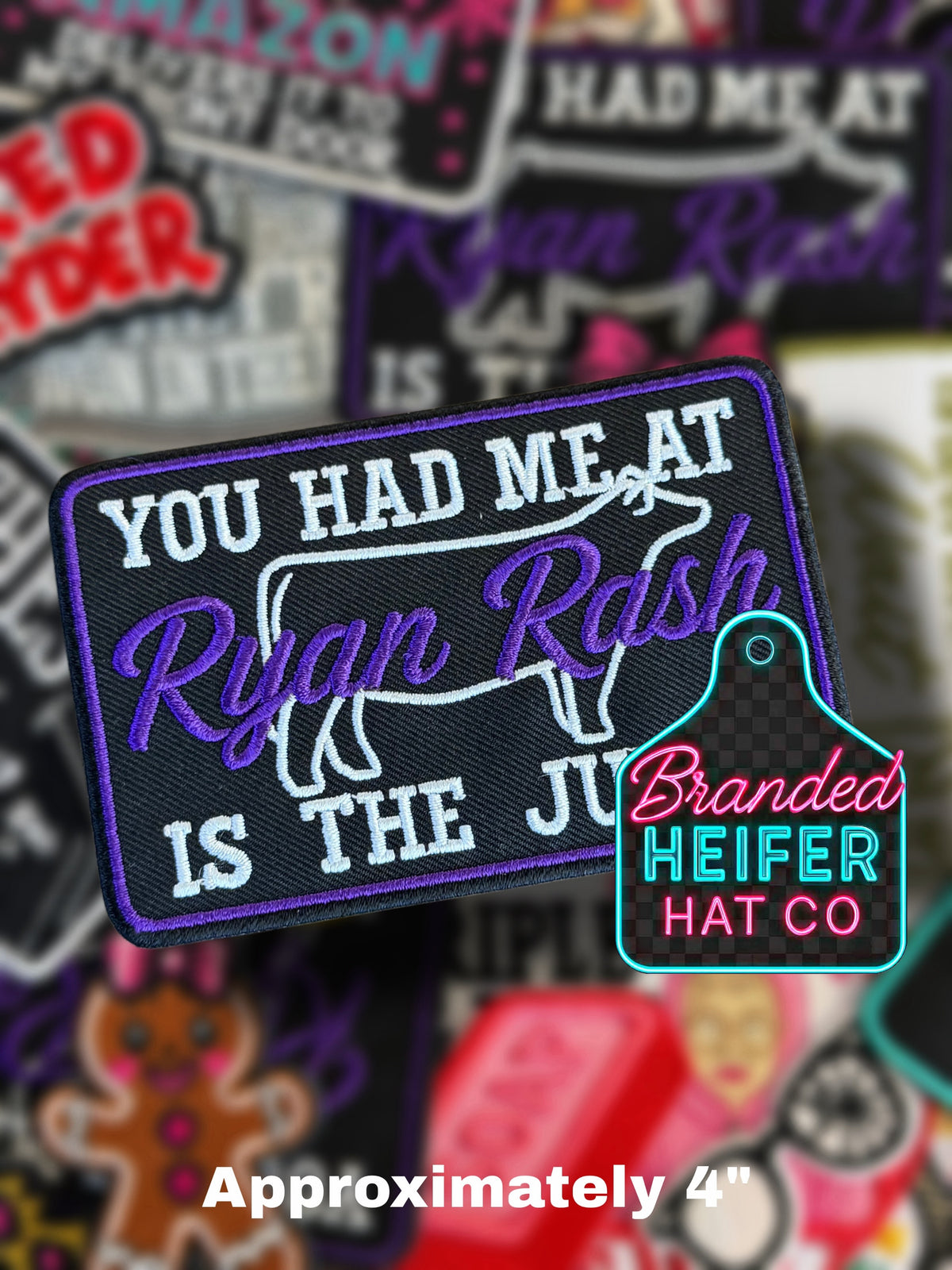 YOU HAD ME AT ( CATTLE ) | EMBROIDERED HAT PATCH