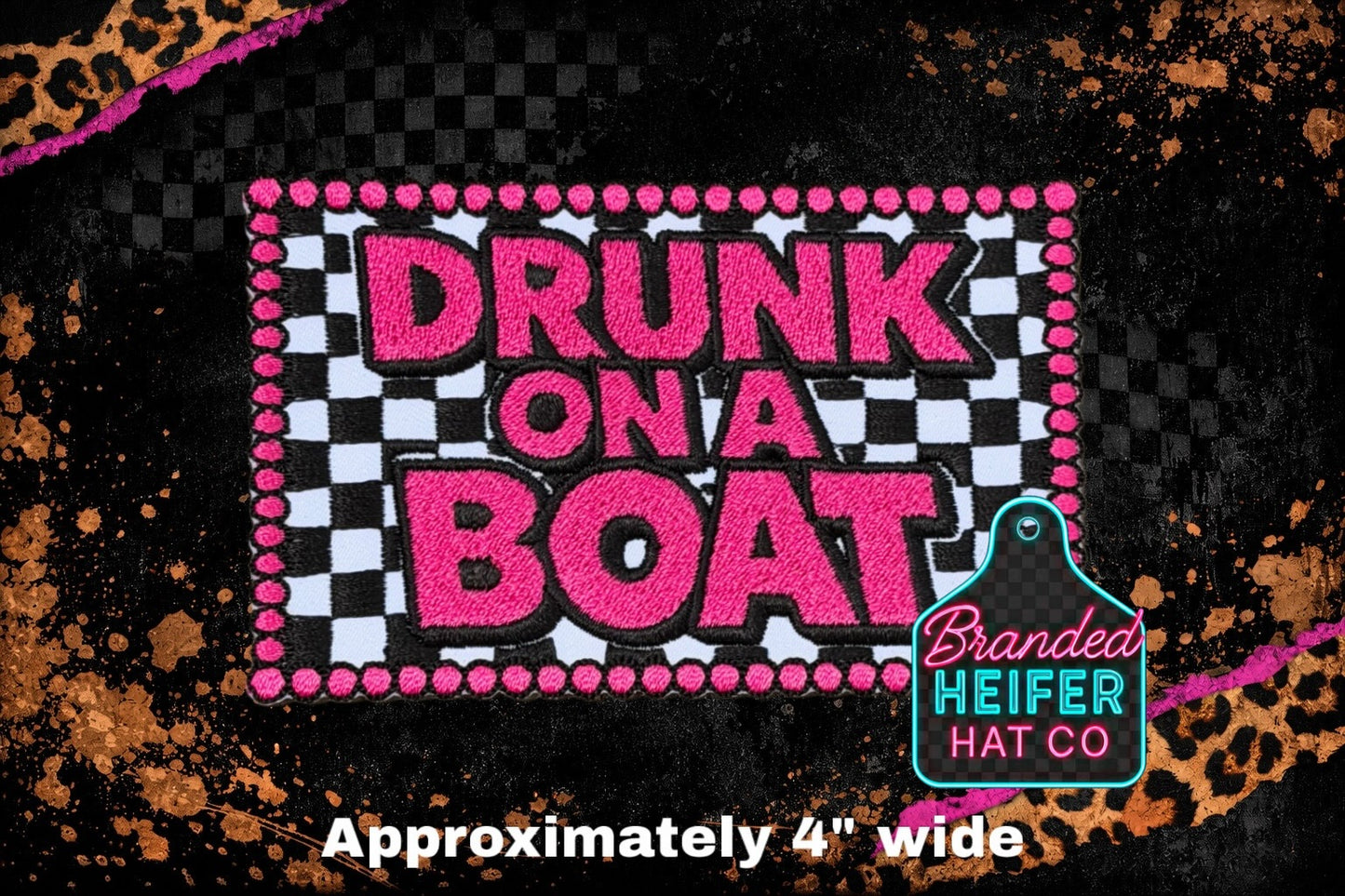 DRUNK ON A BOAT | EMBROIDERY PATCH