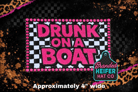 DRUNK ON A BOAT | EMBROIDERY PATCH