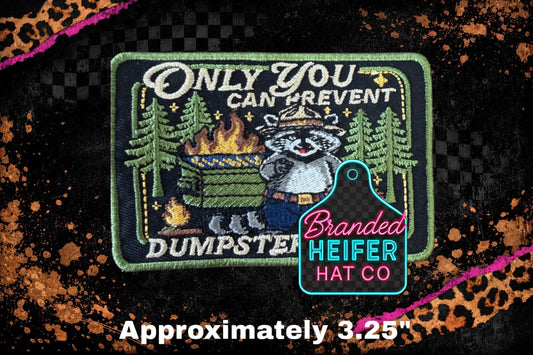 DUMPSTER FIRE EMBROIDERY PATCH