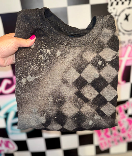 Custom bleached crewneck sweatshirt