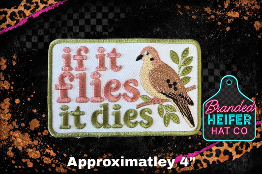 DOVE EMBROIDERY PATCH