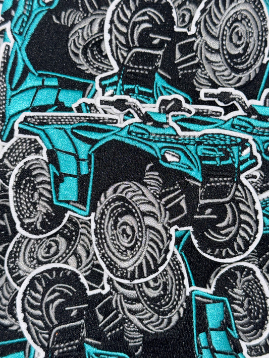 4 wheeler embroidery patch