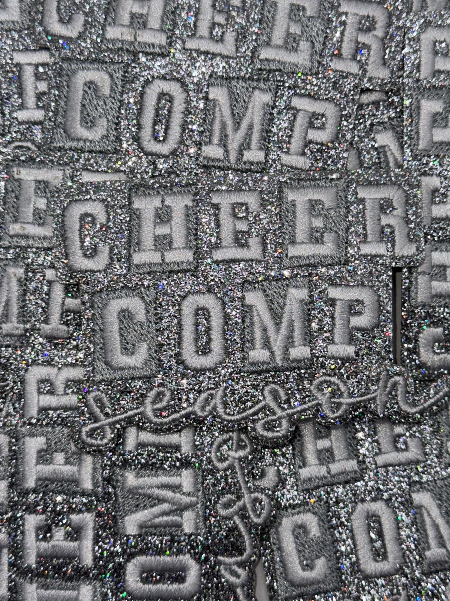 Cheer comp season embroidery patch