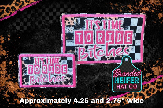 LETS RIDE BITCHES l EMBROIDERY PATCH