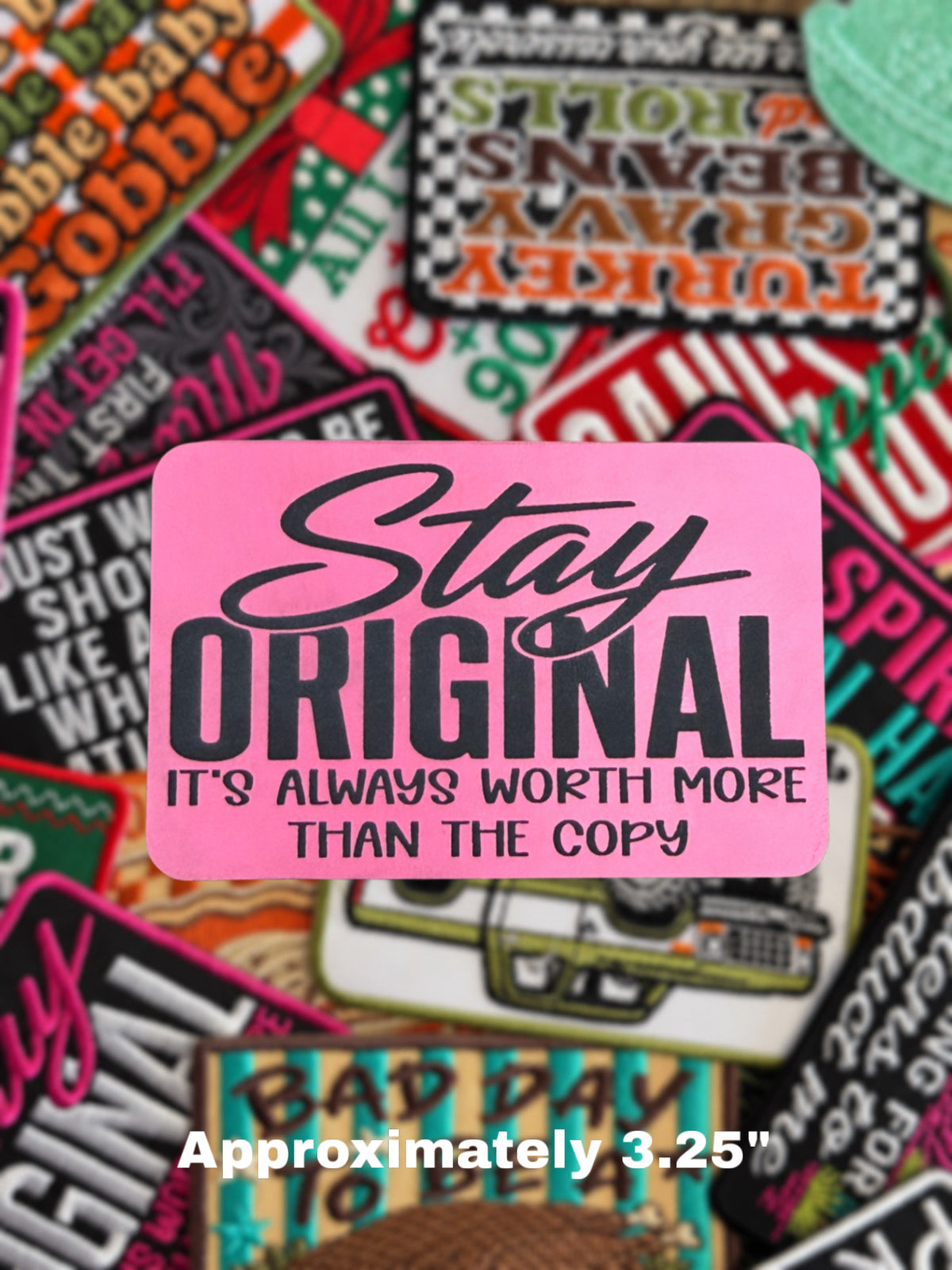 STAY ORIGINAL LEATHERETTE PATCH