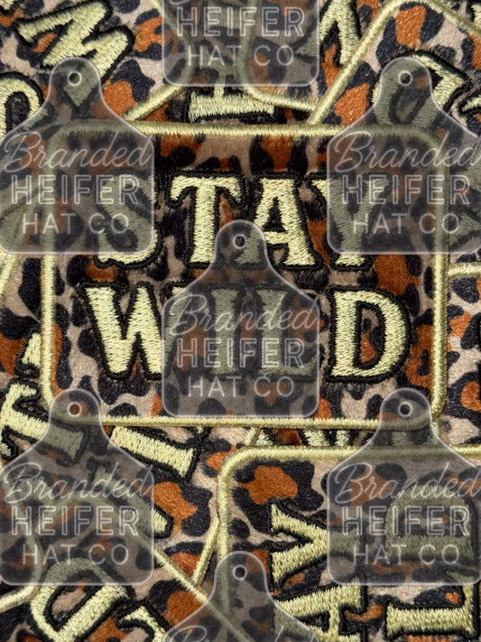 Stay wild embroidery patch