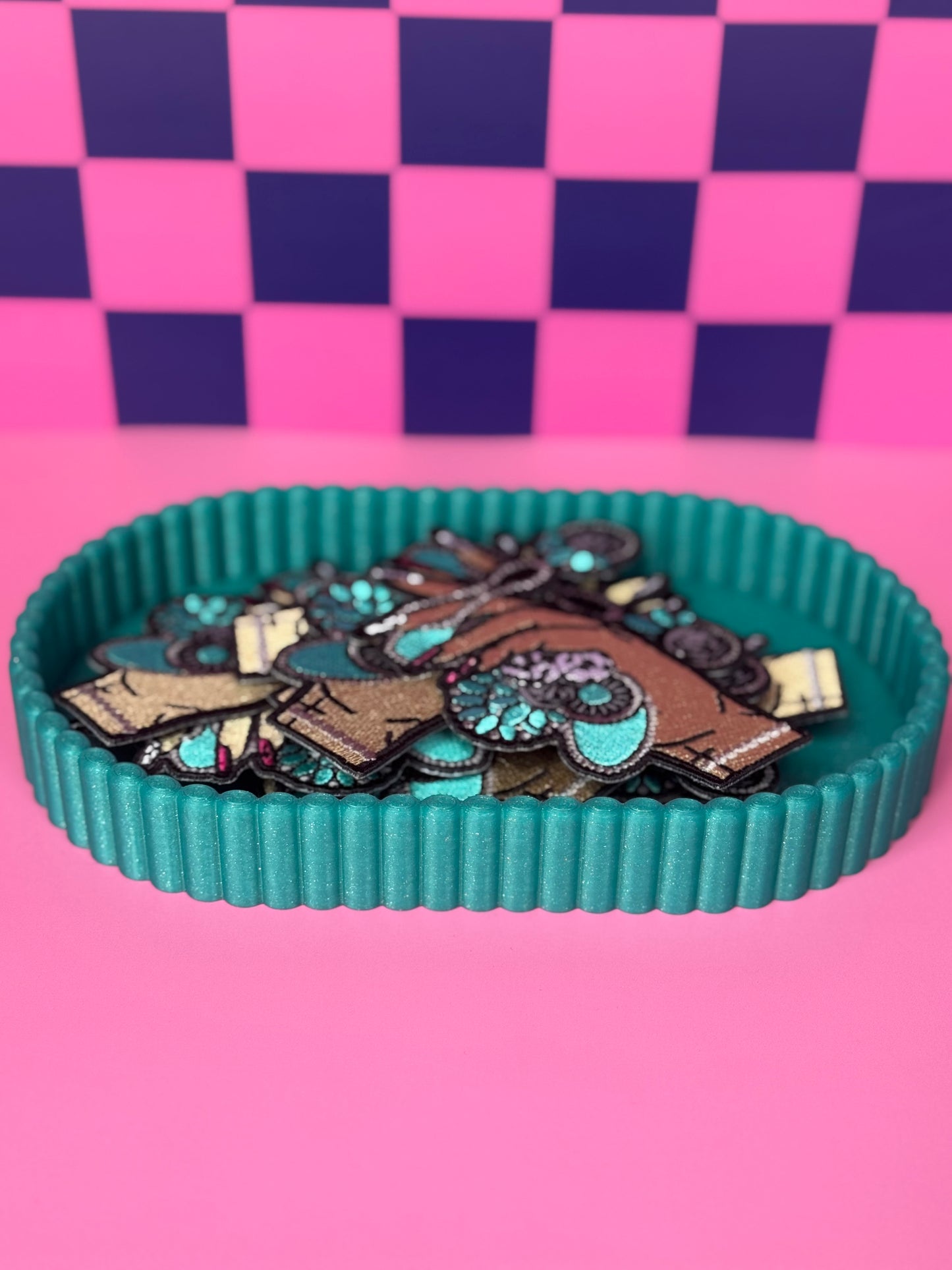 Decorative patch tray