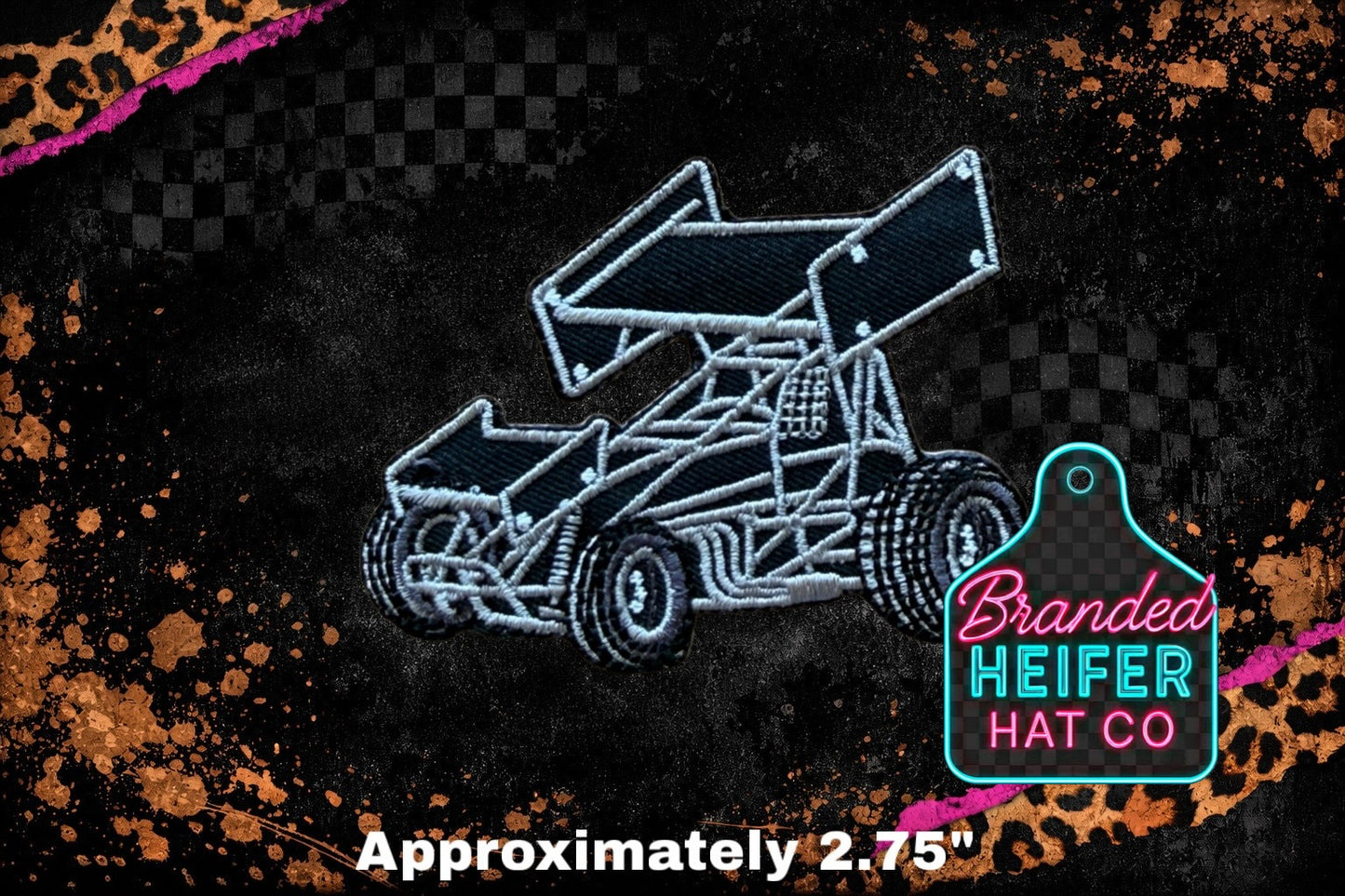 SPRINT CAR EMBROIDERY PATCH