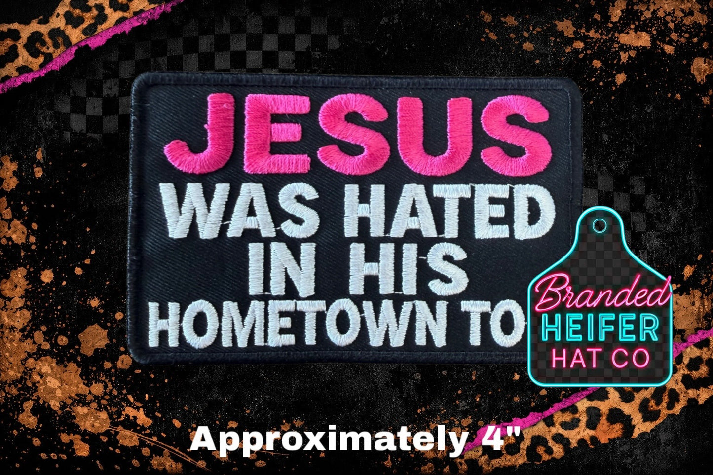 HATED TOO EMBROIDERY PATCH