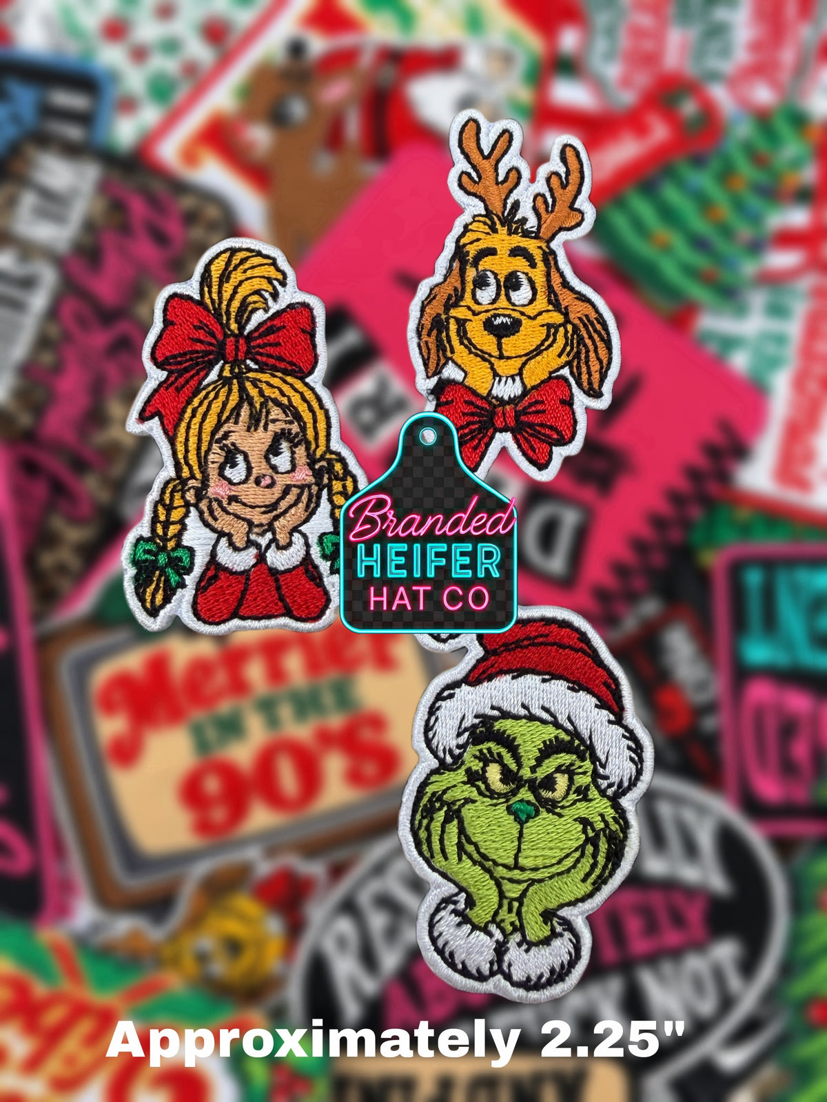 CHRISTMAS CREW  | EMBROIDERED HAT PATCH