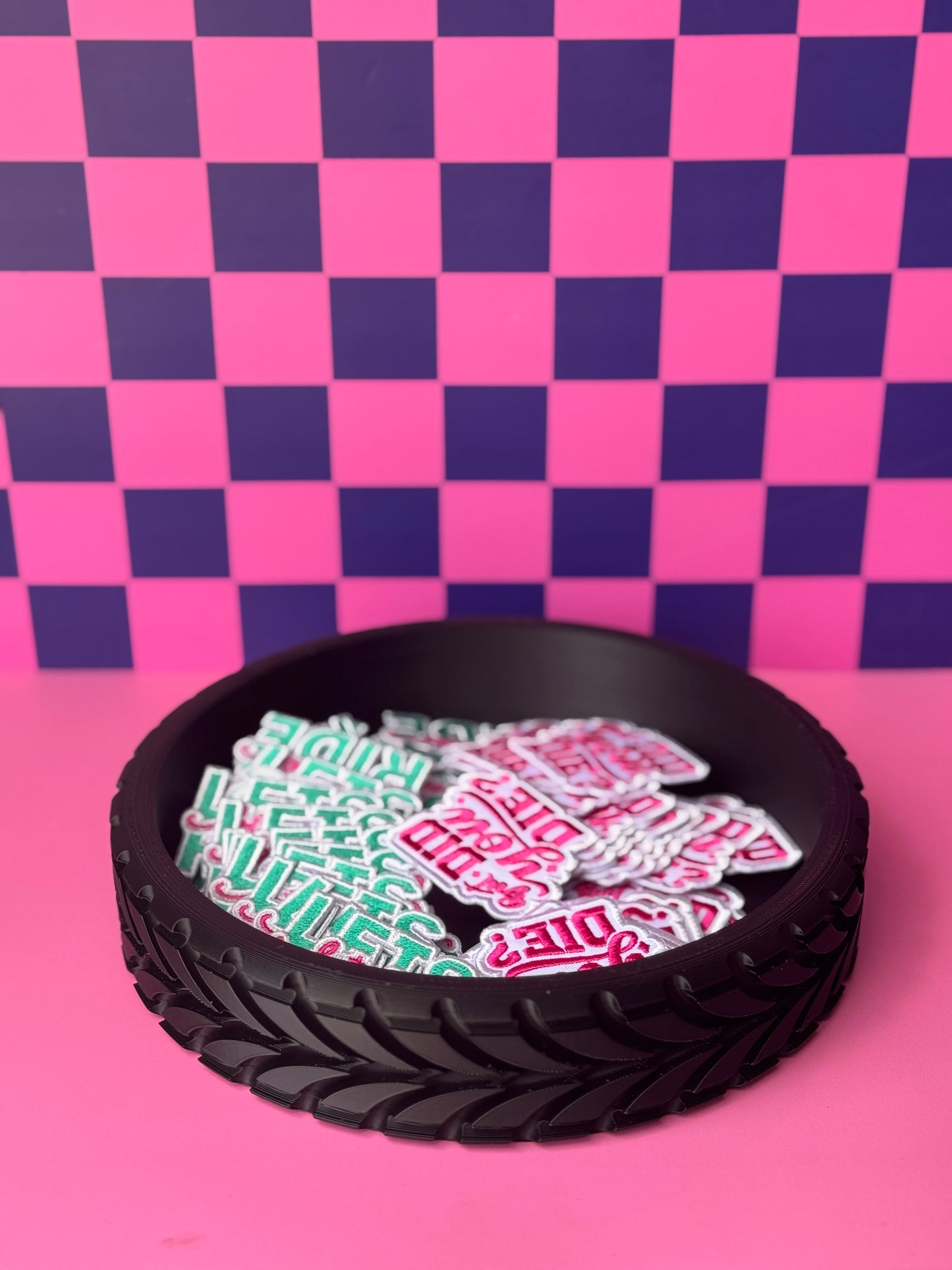 Tire patch bowl