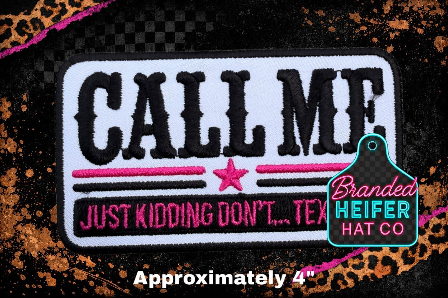 CALL ME EMBROIDERY PATCH