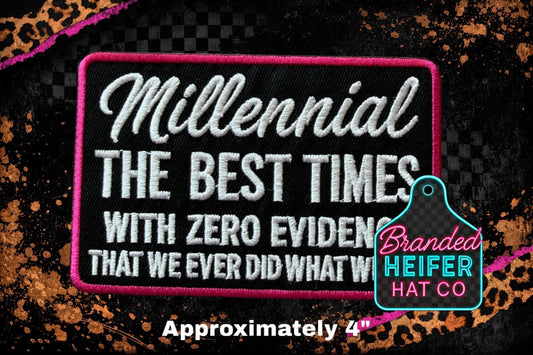 MILLENNIAL EMBROIDERY PATCH