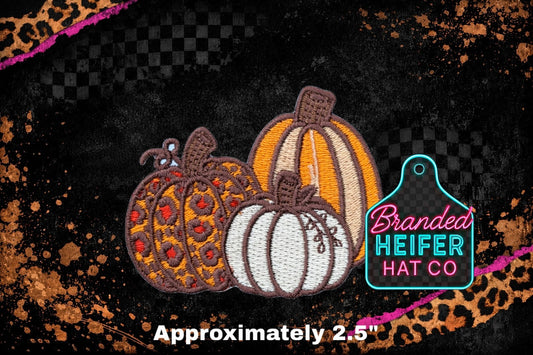PUMPKIN TRIO EMBROIDERY PATCH