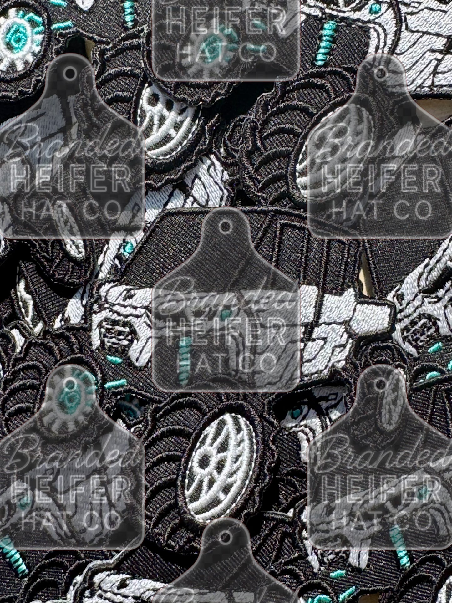 White defender inspired embroidery patch