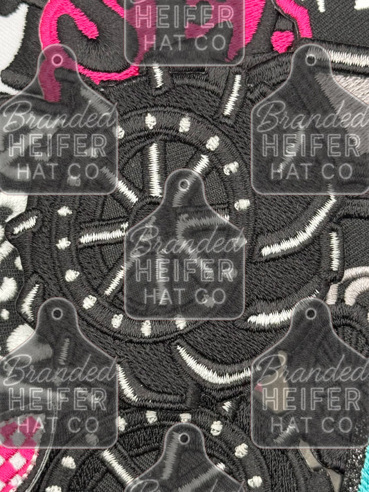 BKT inspired mud tire embroidery patch