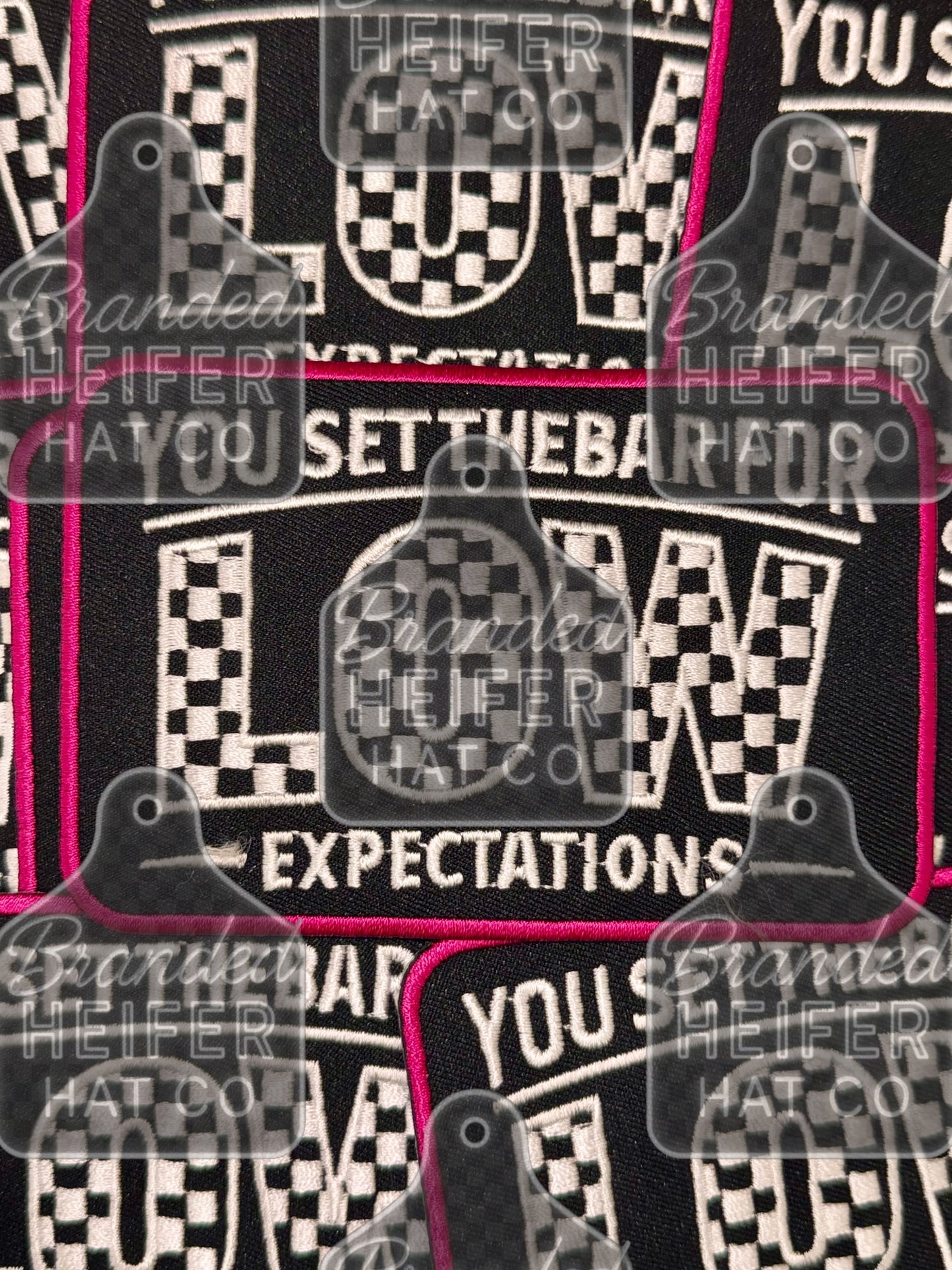 LOW EXPECTATIONS EMBROIDERY PATCH