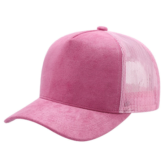 Suede mesh back trucker hat (arriving 2/7/26)